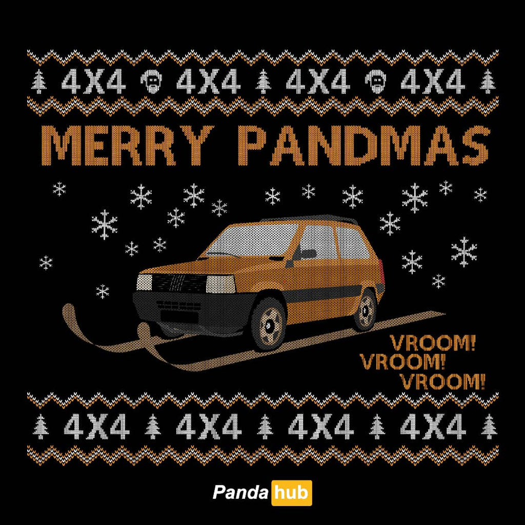 Felpa natalizia Merry Pandmas Fiat Panda 4x4 in cotone – fiatpandahub